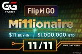 Win a Share of $1,000,000 with GGPoker's Flip & Go Millionaire This November