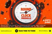 PartyPoker Launches Round the Clock Freerolls; Gives Away $2,500 Daily!