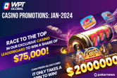 A full list of the best bonuses at WPT Global Casino Jan 2024!