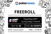 Play In PokerNews Freerolls Every Weekend on WPT Global
