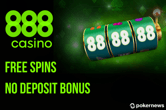 Grab 88 Free Spins With No Deposit at 888casino!