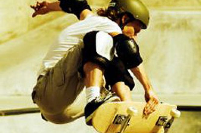 Skater spielt Poker Skater spielt Poker