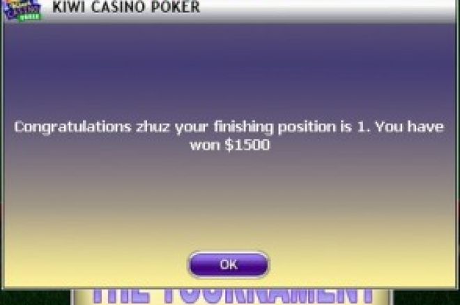 祝贺站长在kiwi poker的3000$锦标赛中勇夺第一 0001 祝贺站长在kiwi poker的3000$锦标赛中勇夺第一 0001