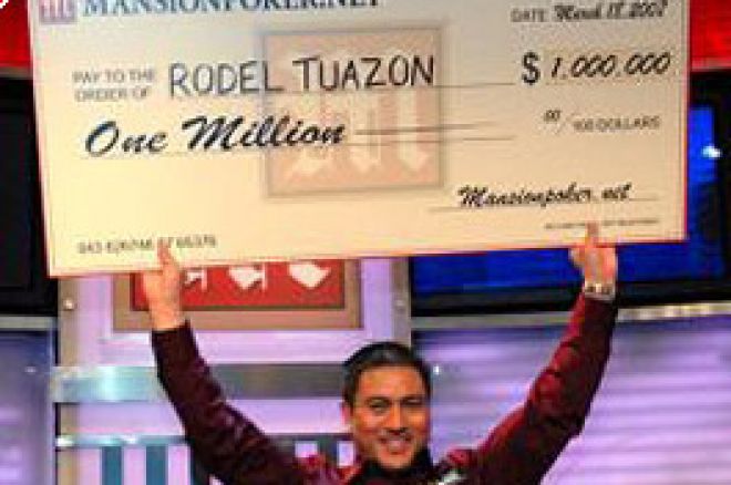 Rodel Tuazon Ganha a Grande Final do $1 Million Mansion Poker Dome na Véspera do Seu Casamento 0001