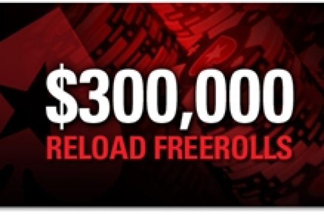 PokerStars reload kampaania: $300.000 väärtuses freerolle juunis! 0001 PokerStars reload kampaania: $300.000 väärtuses freerolle juunis! 0001