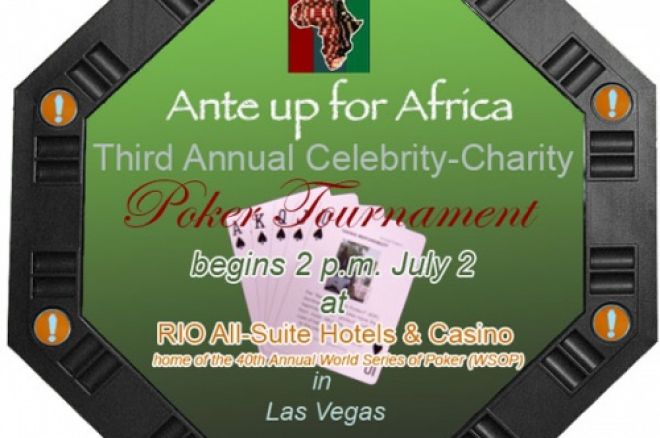 Ante Up for Africa toernooi uitgezonden op ESPN 0001 Ante Up for Africa toernooi uitgezonden op ESPN 0001