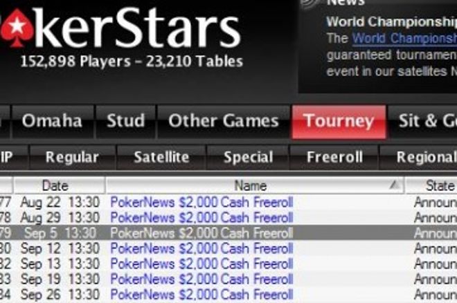 PokerStarsis $2000 cash freerollid! 0001 PokerStarsis $2000 cash freerollid! 0001