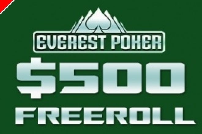 Hoje às 17:35 $500 PokerNews Cash Freerolls na Everest Poker 0001