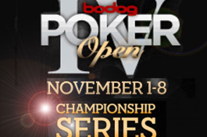 Bodog Poker Open IV du 1er au 8 novembre 0001