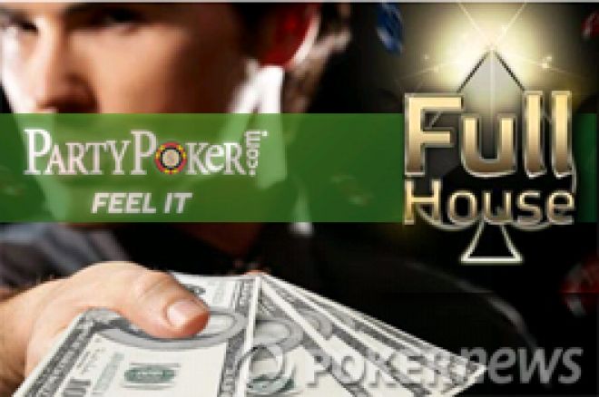 Party Poker Full House : 1,6M$ de prix du 1er au 31 décembre 2009