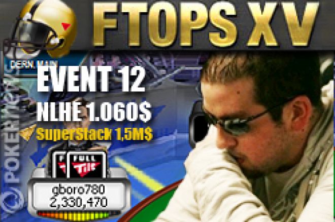 Lundi 15 février 'Kingpin023' a remporté le tournoi Event #11 des Full Tilt Online Poker Series (FTOPS) XV. Steve 'gboro780' Gro