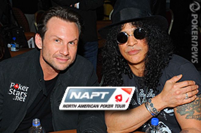 Christian Slater + Slash : NAPT North Americain Poker Tour charity event,