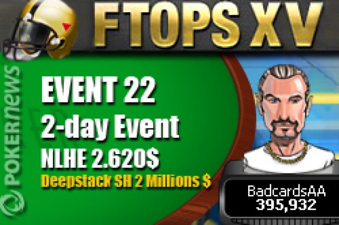 Dimanche 21 février Raj 'BadcardsAA' Vohra a triomphé dans le 2-Day Event #22 à 2.620$ des FTOPS XV sur Full Tilt Poker.