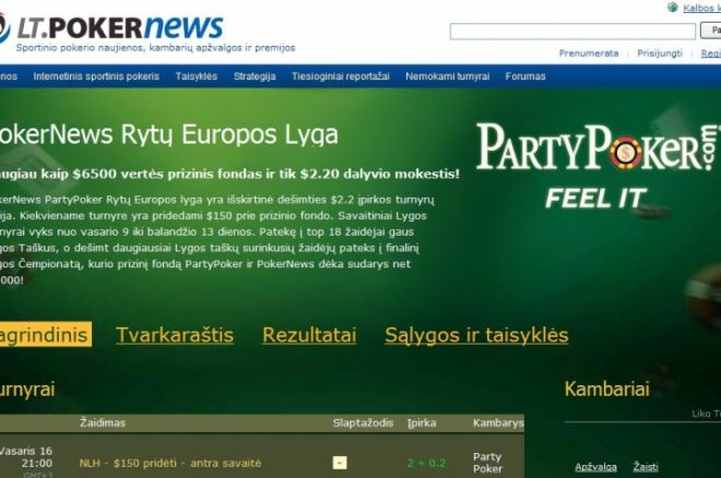 Prieš aštuntąjį PokerNews Rytų Europos pokerio lygos etapą - du lietuviai top... 0001 Prieš aštuntąjį PokerNews Rytų Europos pokerio lygos etapą - du lietuviai top... 0001