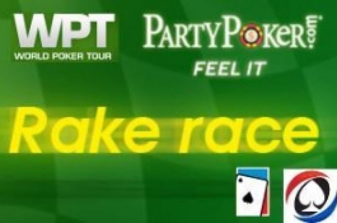 world series of poker party poker rake race