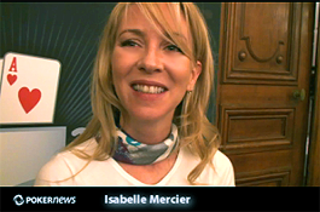 Interview poker : Isabelle Mercier à la Coupe de France Poker.fr Cup - Etape de Nice le 4 avril 2010.