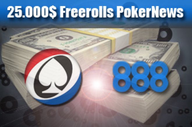 888 Poker : 25.000$ de freerolls en mai pour les joueurs PokerNews
