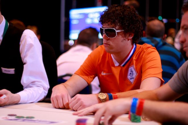 PokerStars.com EPT Monte Carlo; Paul Berende bij de chipleaders PokerStars.com EPT Monte Carlo; Paul Berende bij de chipleaders
