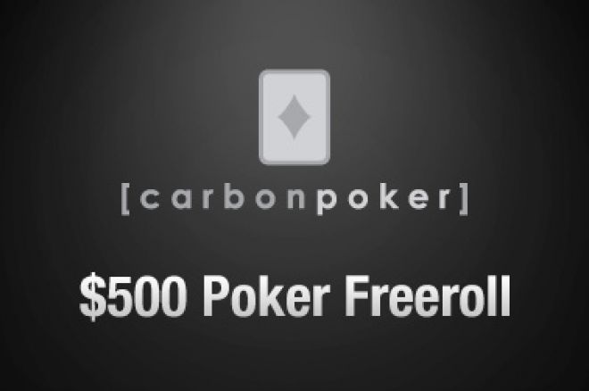 $500 Cash Freeroll Series Running Now on Carbon Poker 0001