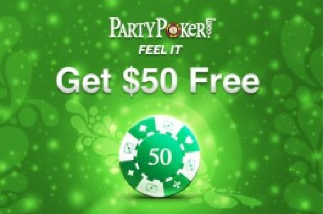 PartyPoker $50 GRATIS, Fără Depunere 0001