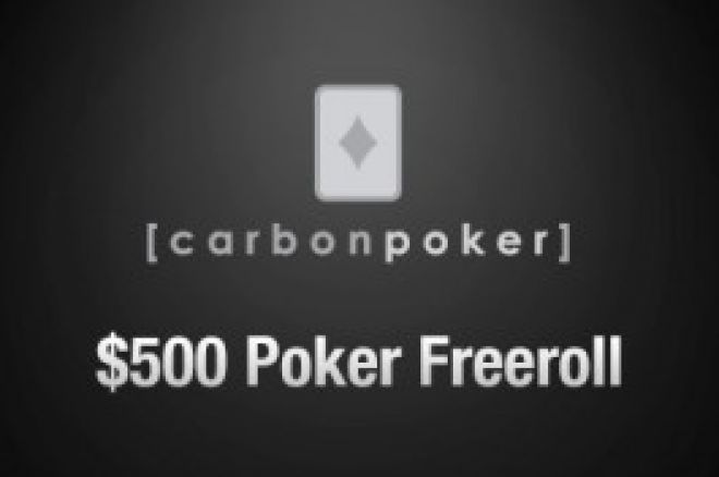 Běží kvalifikace na zítřejší $500 freeroll na Carbon Poker 0001 Běží kvalifikace na zítřejší $500 freeroll na Carbon Poker 0001