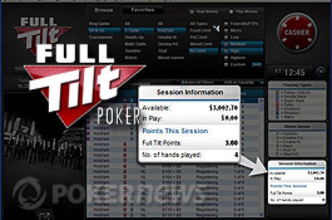 Full Tilt Poker offre toute une batterie de 'widgets' personnalisables qui vous permettent de gagner du temps et de l'argent.
