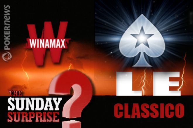 Comparatifs tournois à petits buy-ins (10€) et gros prizepools (50.000€ garantis) Winamax vs PokerStars