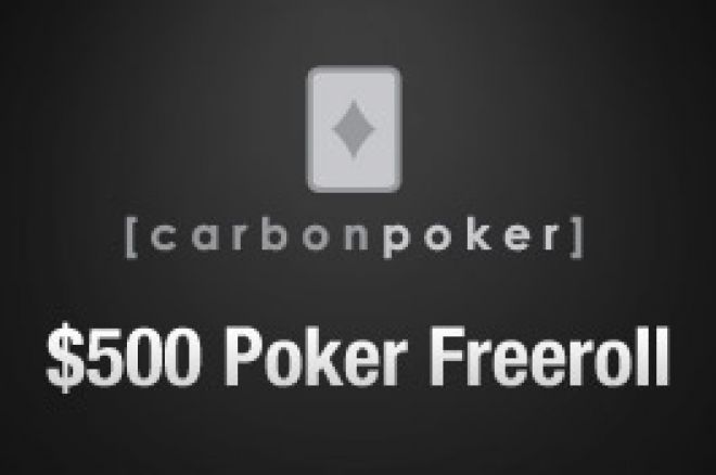 Carbon Poker $500 freeroller serie - Lavt antall med spillere i turneringene! 0001 Carbon Poker $500 freeroller serie - Lavt antall med spillere i turneringene! 0001