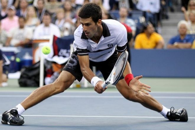 Novak Djokovic en action