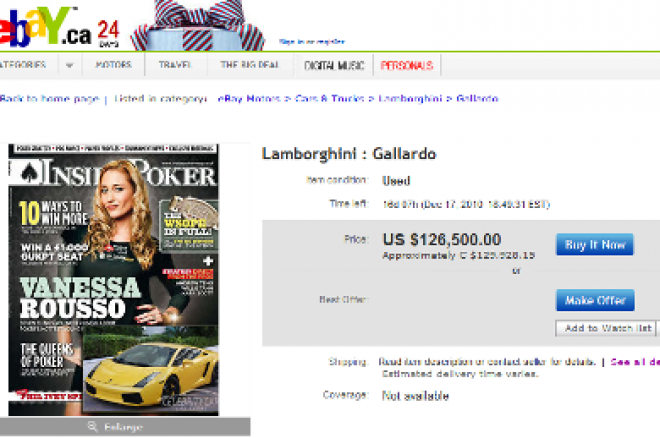 Vanessa Rousso's Lamborghini on eBay Vanessa Rousso's Lamborghini on eBay