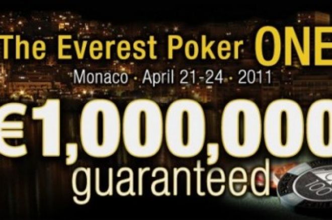 Kvalifikuokitės į €1,000,000 vertės garantuoto prizinio fondo Everest Poker One... 0001 Kvalifikuokitės į €1,000,000 vertės garantuoto prizinio fondo Everest Poker One... 0001