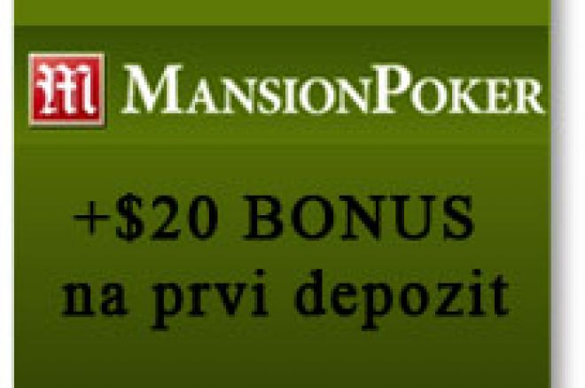 Manison Poker: +20$ automatski na prvi depozit od $20 0001 Manison Poker: +20$ automatski na prvi depozit od $20 0001