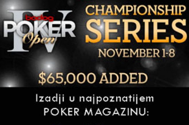 Bodog Poker Open IV u Novembru 0001 Bodog Poker Open IV u Novembru 0001