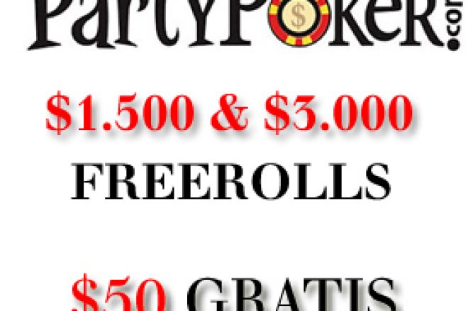 $1.500 i $3.000 Freeroll Turniri - Osiguraj svoje mesto! 0001 $1.500 i $3.000 Freeroll Turniri - Osiguraj svoje mesto! 0001