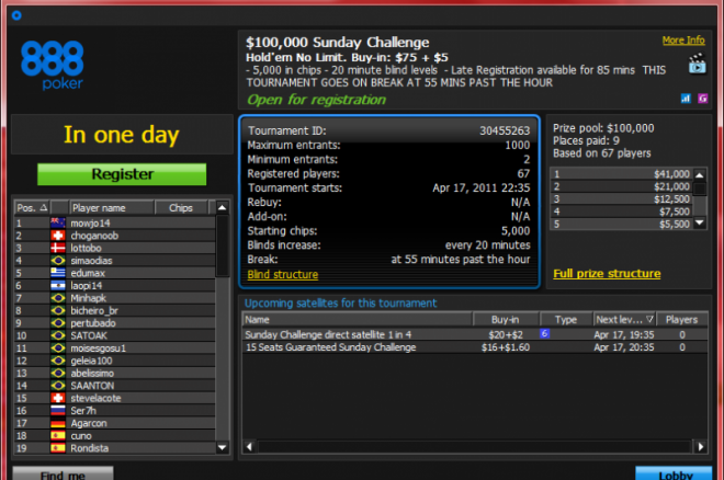 888poker sunday challenge 888poker sunday challenge
