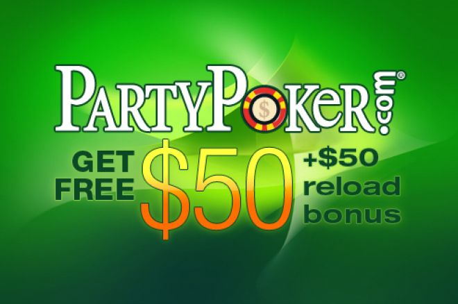 Отримай 50$ релоад бонус на Party Poker 0001 Отримай 50$ релоад бонус на Party Poker 0001
