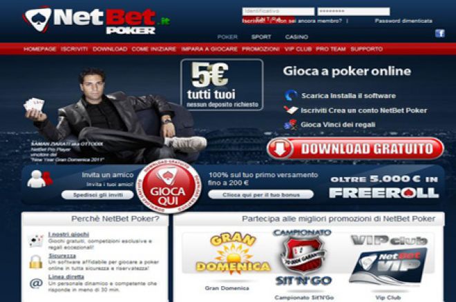 E' Arrivato il Nuovo Bonus Esclusivo NetBet Poker 0001