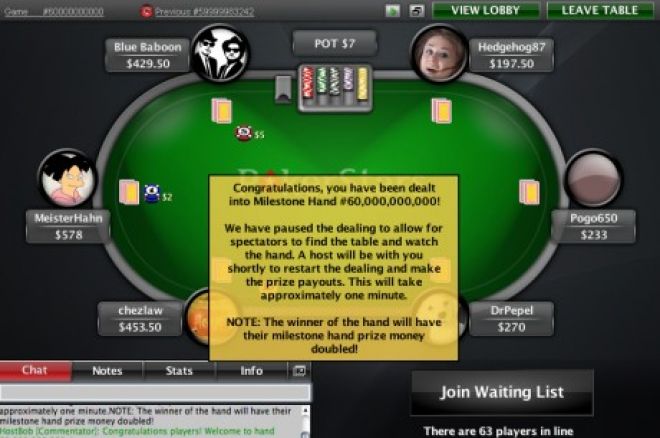 65 мільярдна рука на PokerStars 0001 65 мільярдна рука на PokerStars 0001