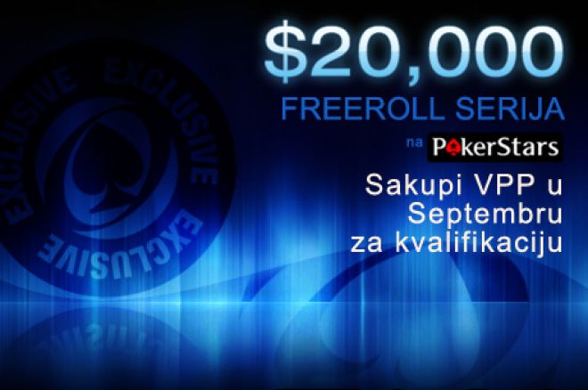 $20,000 Ekskluzivni PokerStars Freeroll Turniri u Septembru 0001 $20,000 Ekskluzivni PokerStars Freeroll Turniri u Septembru 0001