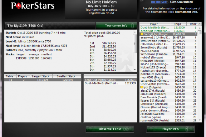 PokerStars The Big $109 PokerStars The Big $109