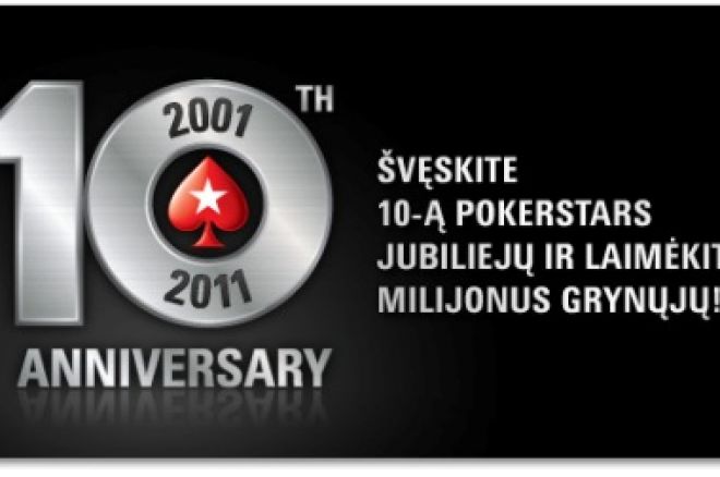 Dar daugiau PokerStars dešimtmečio akcijų 0001 Dar daugiau PokerStars dešimtmečio akcijų 0001