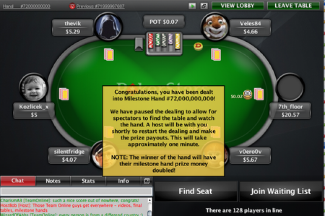 Разыграна 72-миллиардная раздача на PokerStars! 0001 Разыграна 72-миллиардная раздача на PokerStars! 0001