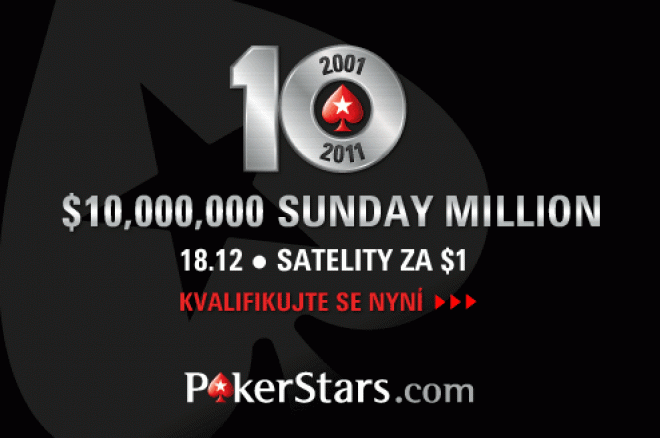 Lístky do výročního Sunday Millionu za $2.20! 0001 Lístky do výročního Sunday Millionu za $2.20! 0001