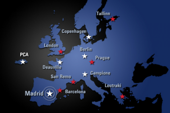 PokerStars EPT map PokerStars EPT map