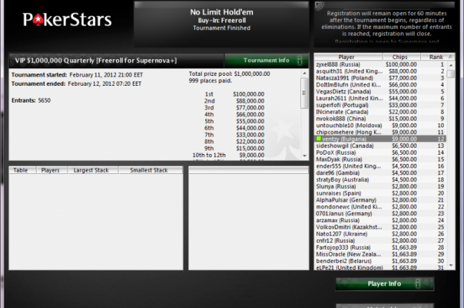 ventzy pokerstars freeroll ventzy pokerstars freeroll