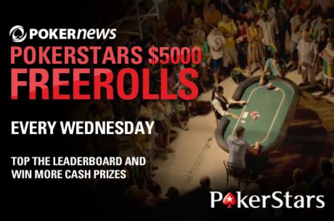 Qualify for the $5,000 Weekly PokerNews Freeroll at PokerStars! 0001