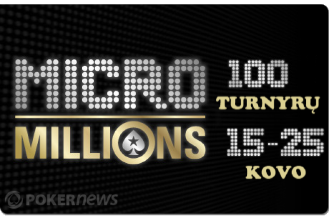 Žaiskite PokerStars MicroMillions serijoje ir laimėkite vietą $50,000 nemokamame turnyre! 0001 Žaiskite PokerStars MicroMillions serijoje ir laimėkite vietą $50,000 nemokamame turnyre! 0001
