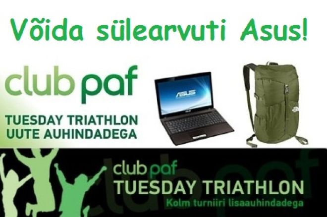 Mängi Tuesday Triathlon turniire ja võida sülearvuti Asus! 0001 Mängi Tuesday Triathlon turniire ja võida sülearvuti Asus! 0001