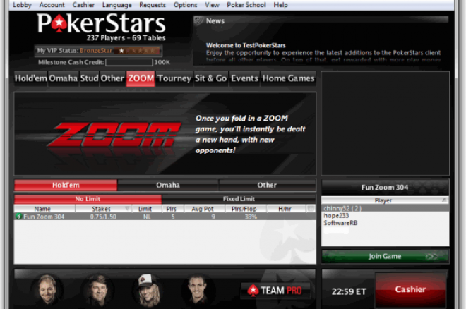 PokerStars Zoom PokerStars Zoom