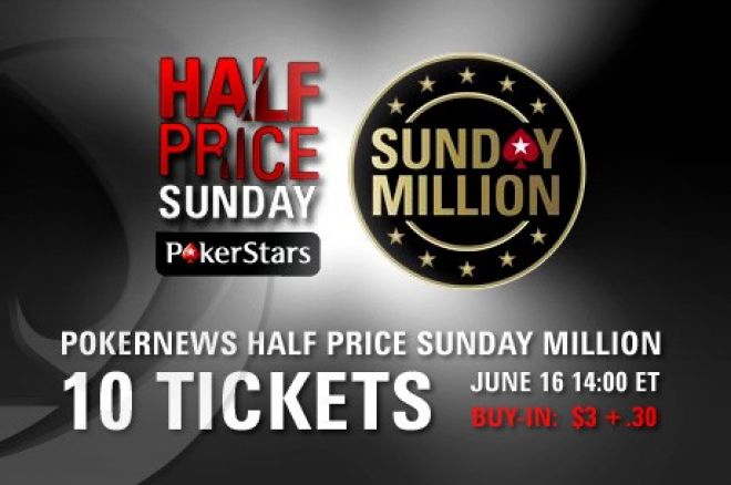 Osvojite Jedan od 10 Tiketa za PokerStars Sunday Million 17. Juna 0001 Osvojite Jedan od 10 Tiketa za PokerStars Sunday Million 17. Juna 0001